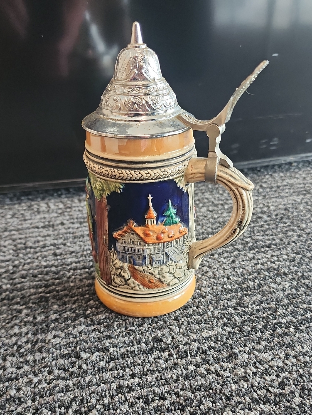 Vintage German Painted Mini Beer Stein
